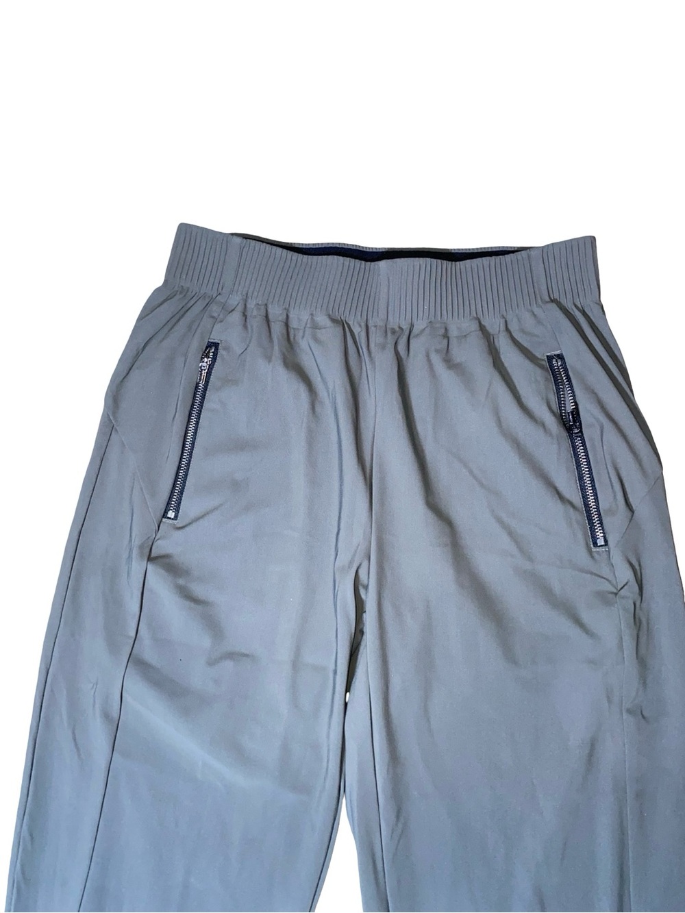 Athleta Cosmic Gray Jogger Pants - Womens High Rise Lightweight Zip Pocket - Picture 3 of 11